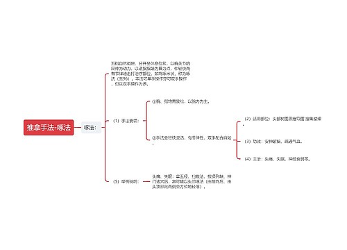 推拿手法-啄法