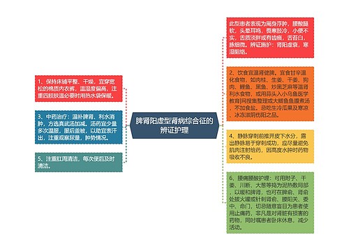 脾肾阳虚型肾病综合征的辨证护理