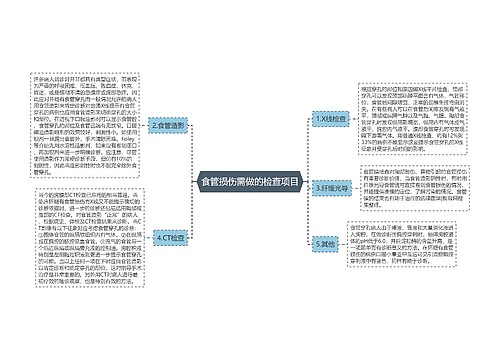 食管损伤需做的检查项目