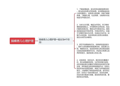 脑瘫患儿心理护理