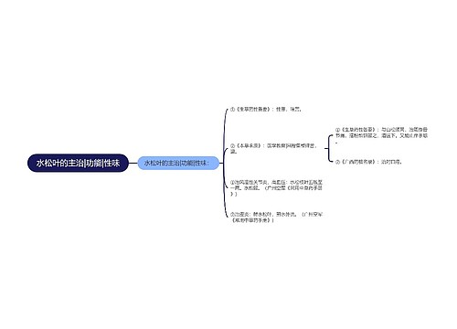 水松叶的主治|功能|性味