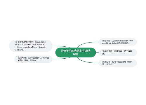 五倍子苗的功能主治|用法用量