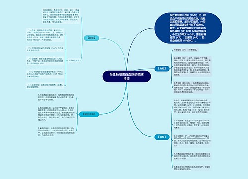 慢性粒细胞白血病的临床特征