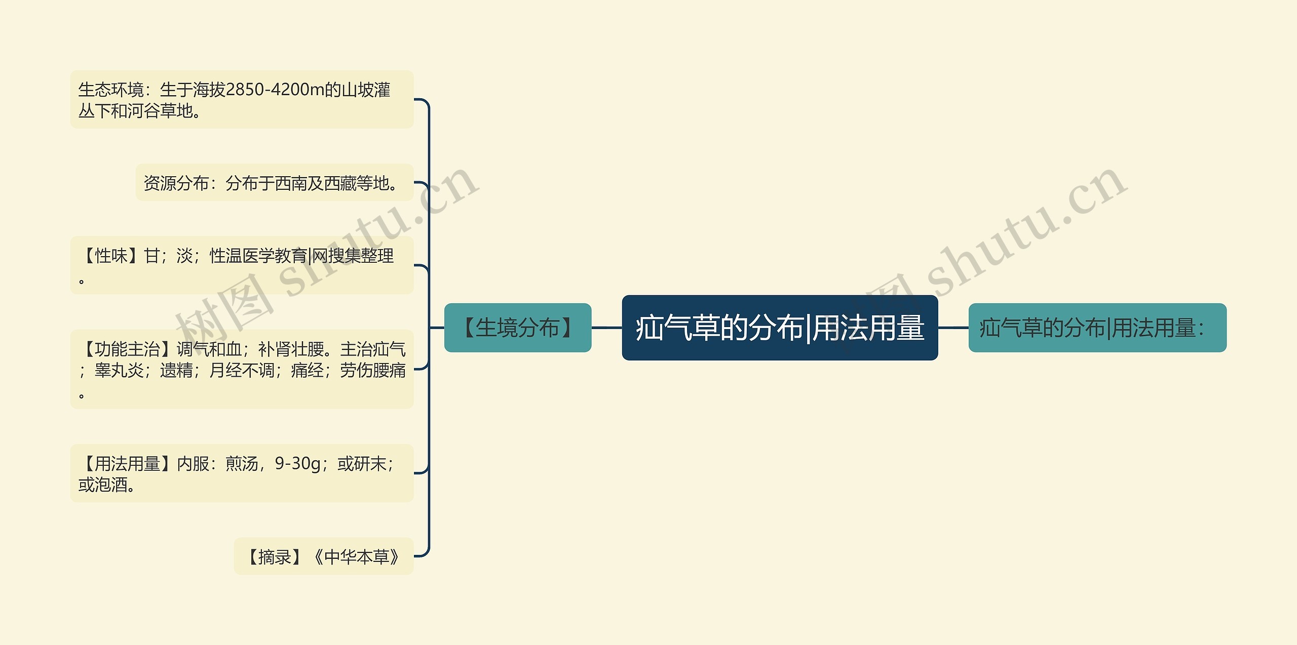 疝气草的分布|用法用量