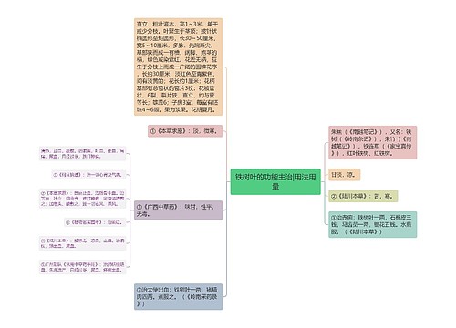 铁树叶的功能主治|用法用量