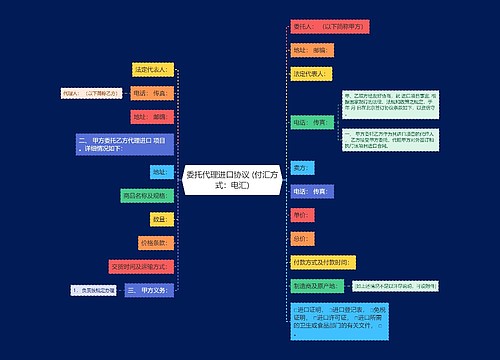 委托代理进口协议 (付汇方式：电汇)