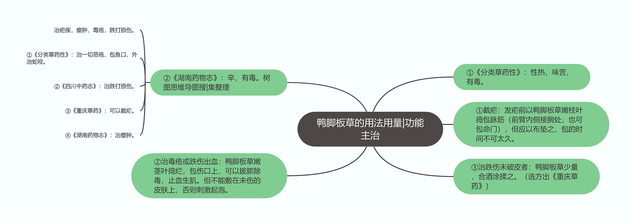 鸭脚板草的用法用量|功能主治