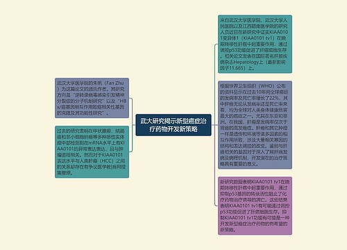 武大研究揭示新型癌症治疗药物开发新策略