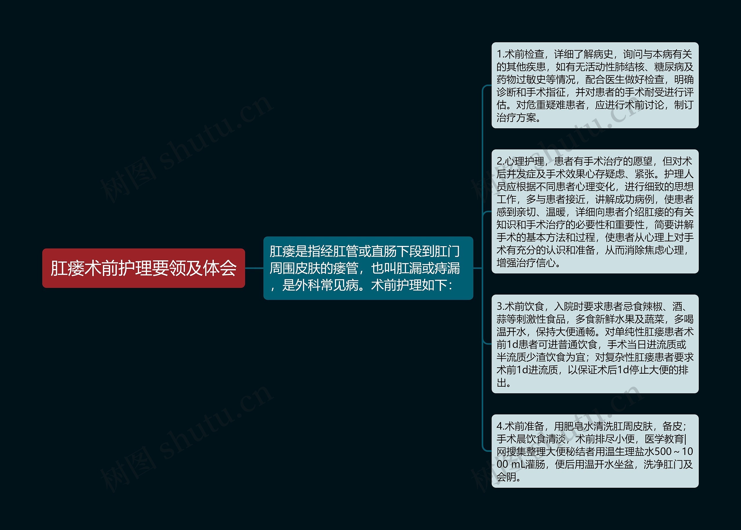 肛瘘术前护理要领及体会