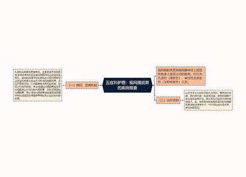 五官科护理：视网膜脱离的疾病概要