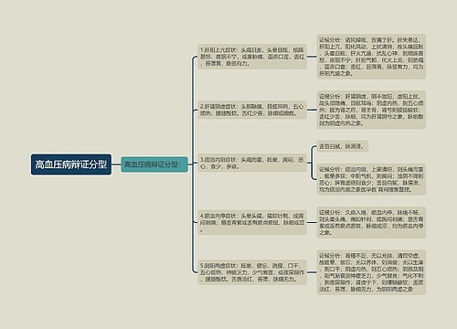 高血压病辩证分型