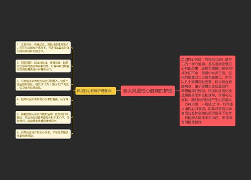老人风湿性心脏病的护理