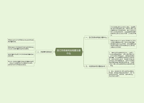 签订劳务居间合同要注意什么