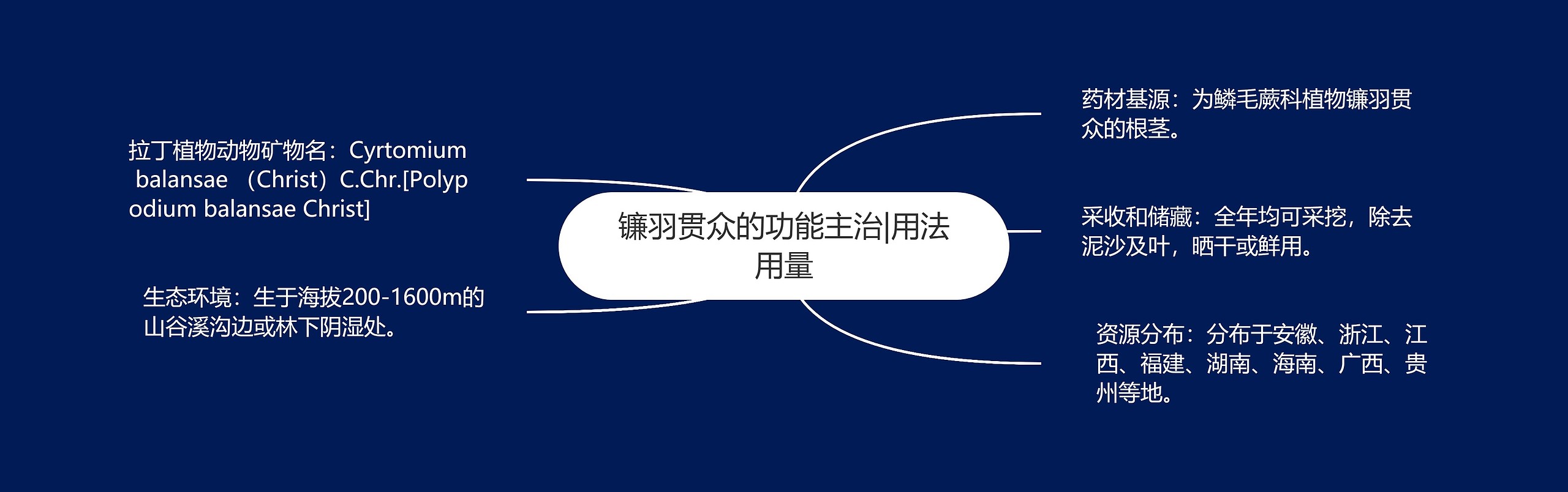 镰羽贯众的功能主治|用法用量 镰羽贯众的功能主治|用法用量