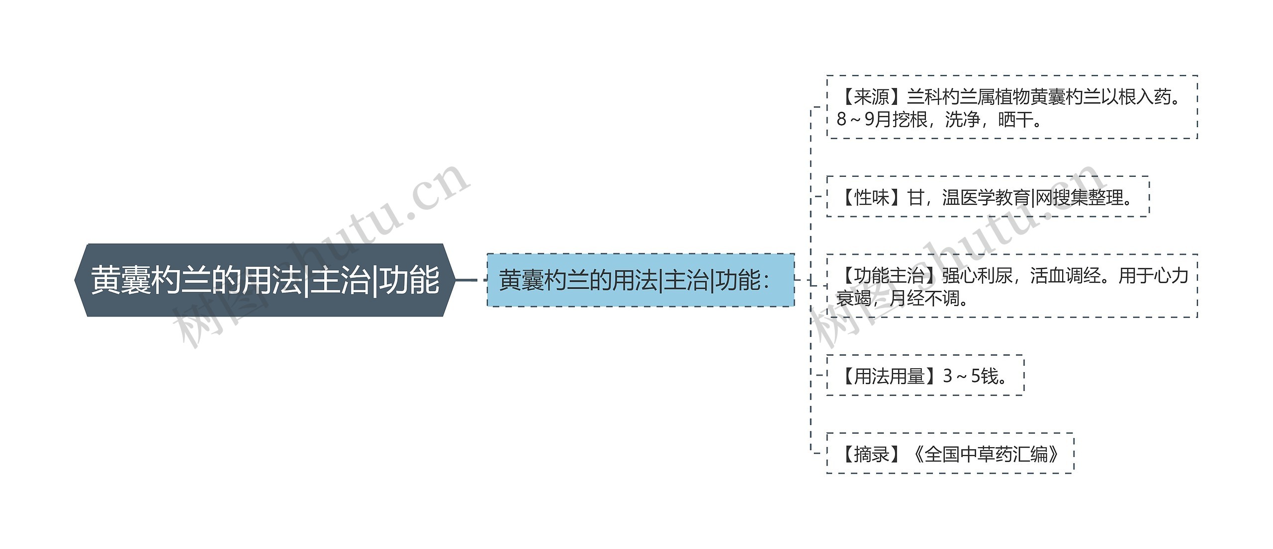 黄囊杓兰的用法|主治|功能思维导图