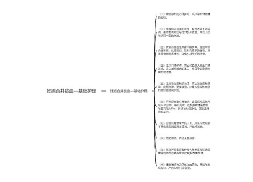 妊娠合并贫血—基础护理