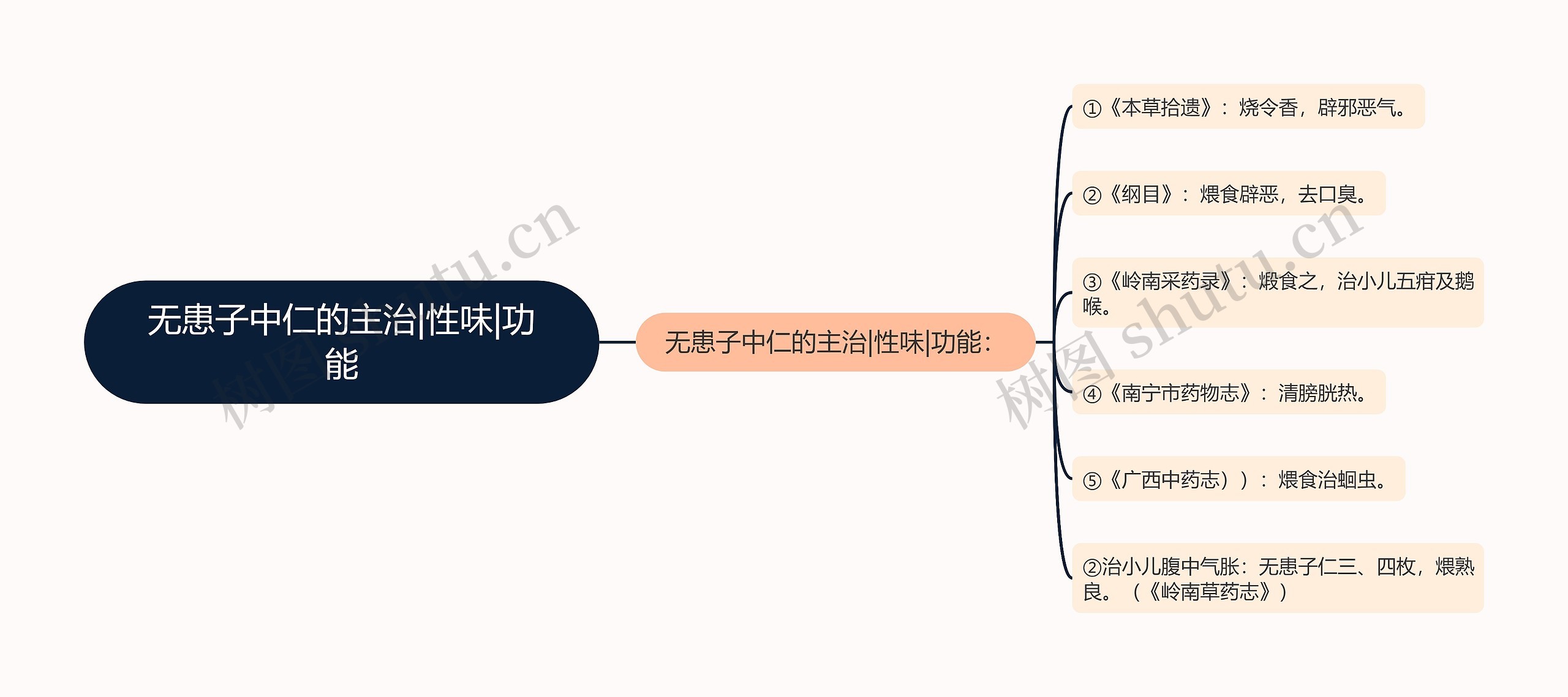 无患子中仁的主治|性味|功能