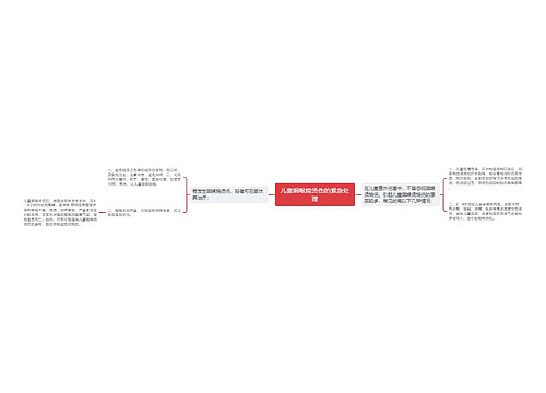 儿童咽喉烧烫伤的紧急处理