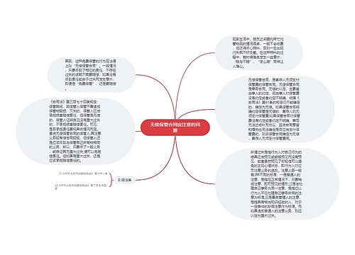 无偿保管合同应注意的问题