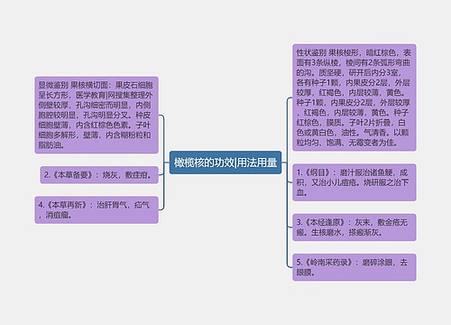 橄榄核的功效|用法用量