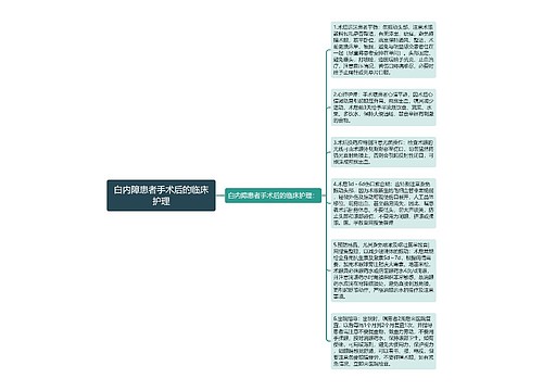 白内障患者手术后的临床护理