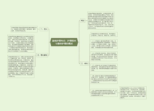 基础护理考点：护理程序与整体护理的概述