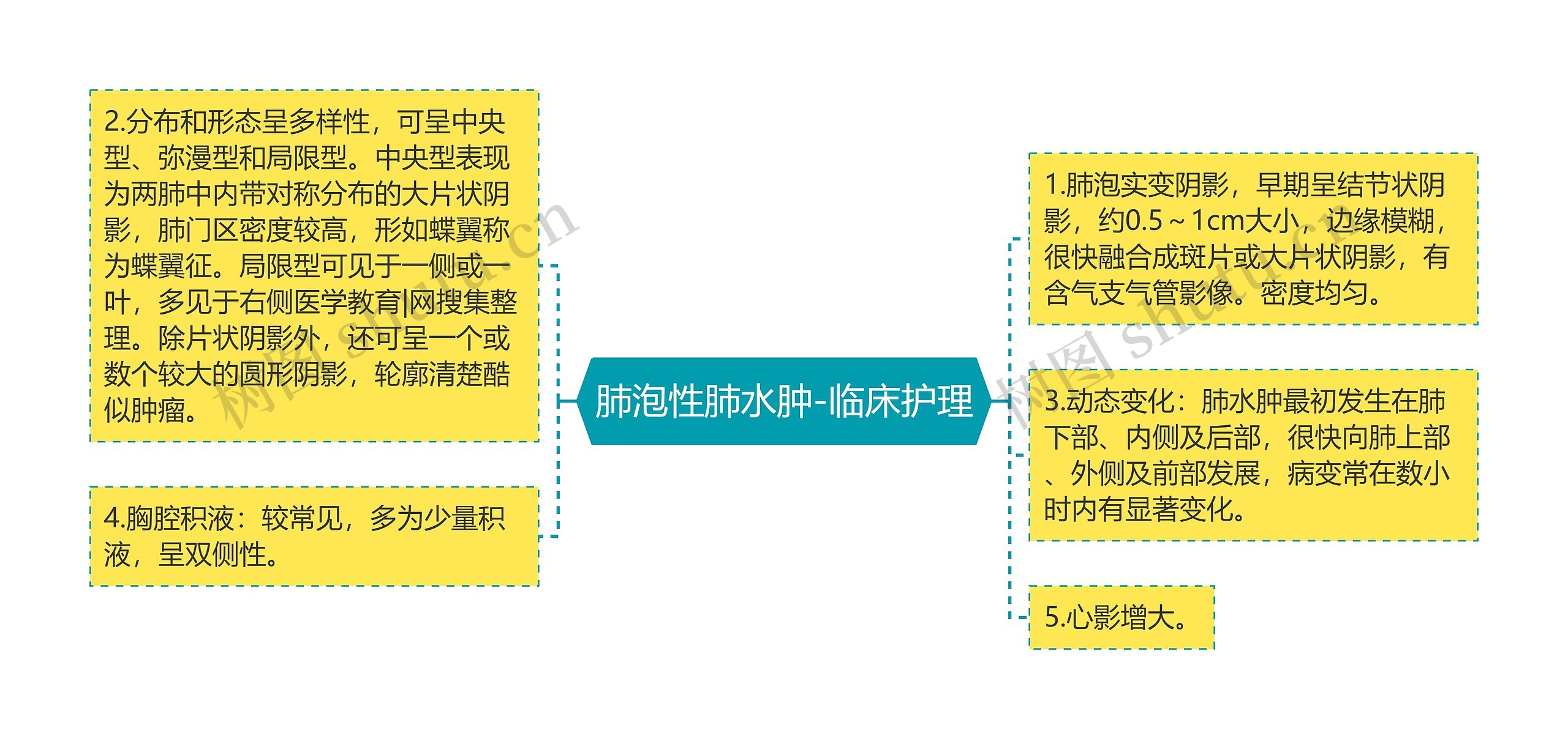 肺泡性肺水肿-临床护理思维导图