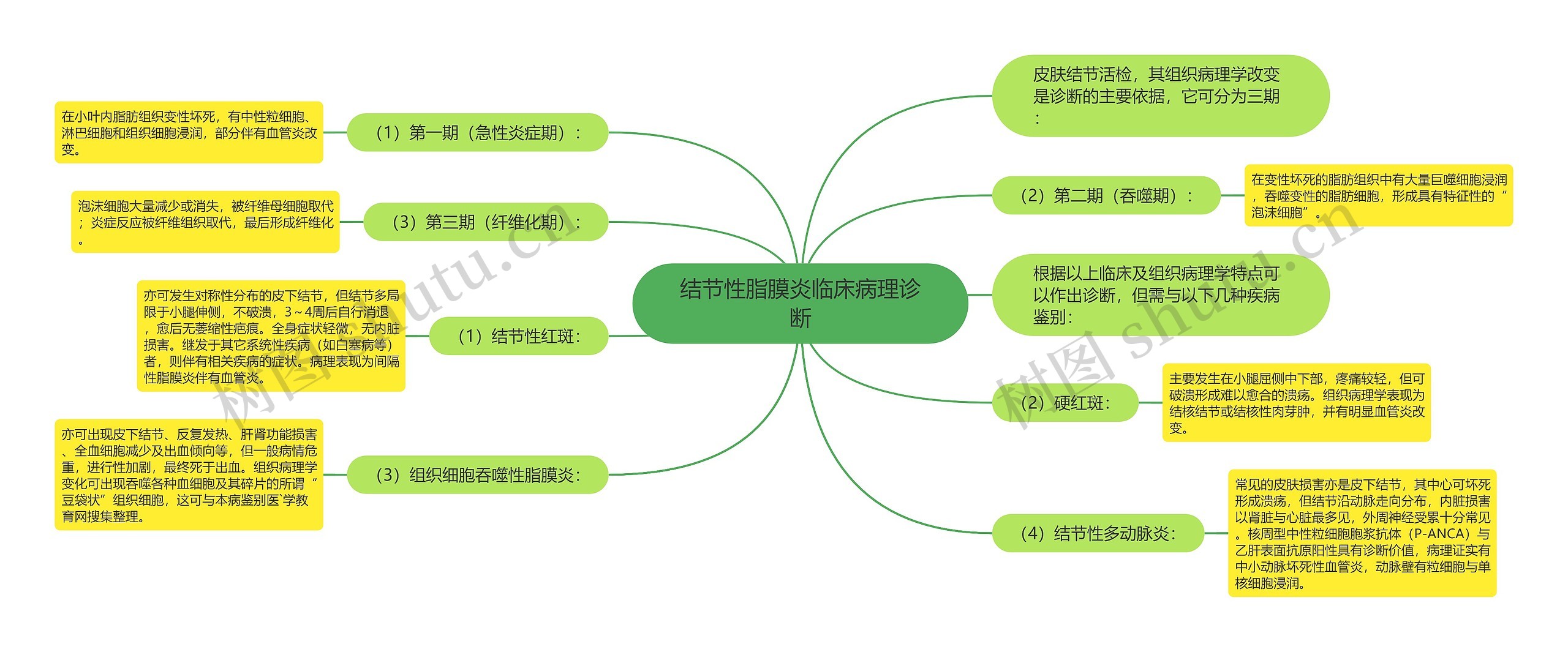 结节性脂膜炎临床病理诊断思维导图