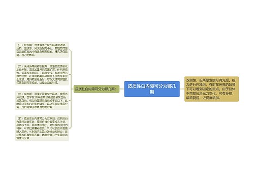 皮质性白内障可分为哪几期