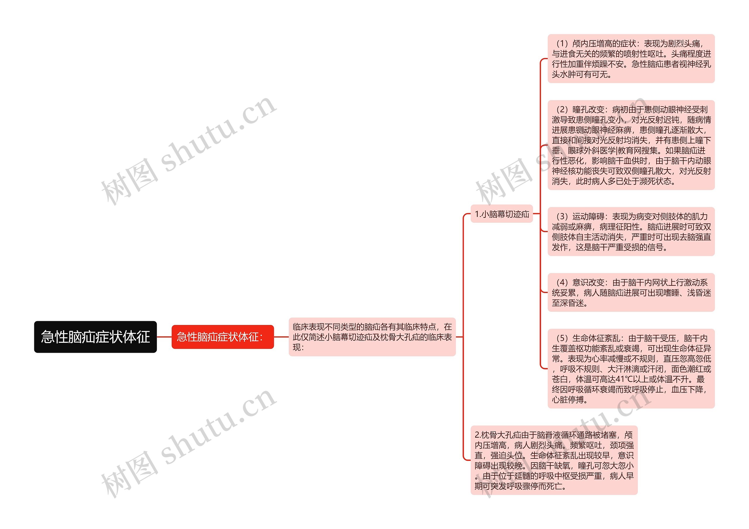 急性脑疝症状体征
