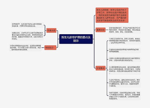 新生儿脐带护理的要点及提示