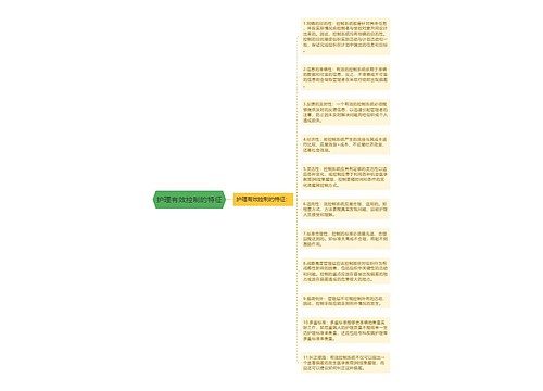 护理有效控制的特征