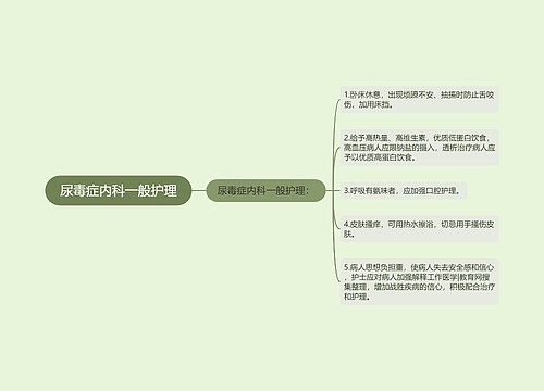 尿毒症内科一般护理