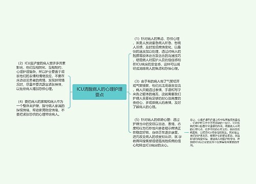 ICU清醒病人的心理护理要点