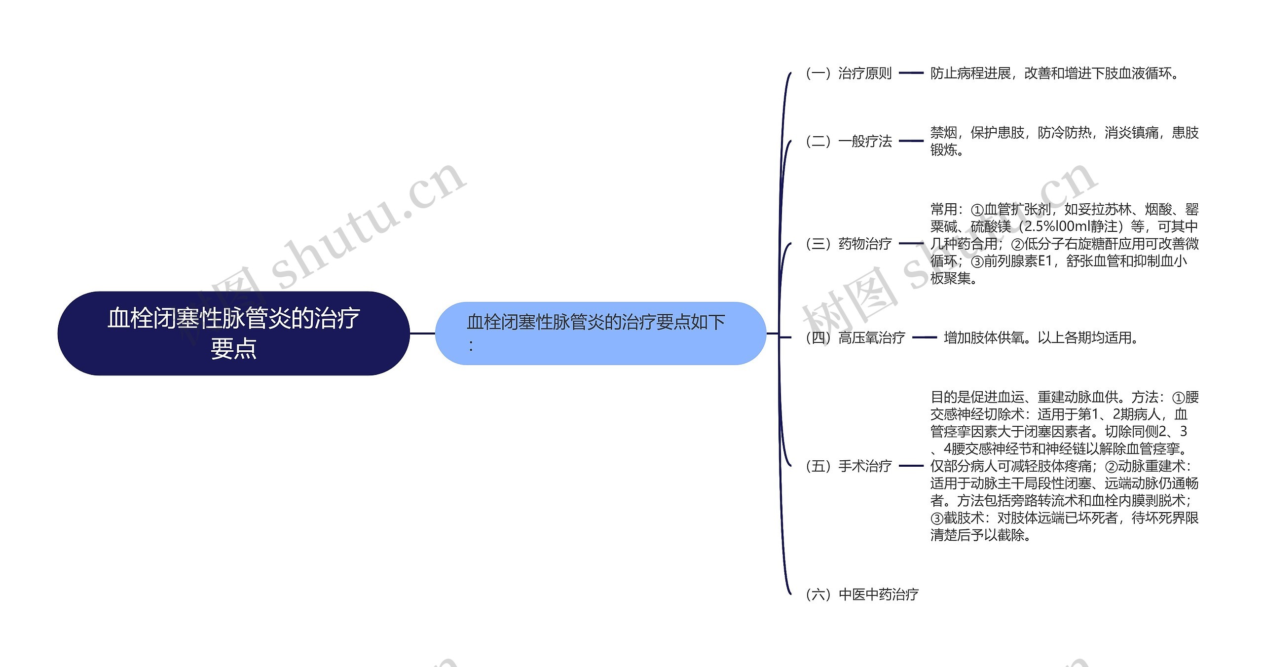 血栓闭塞性脉管炎的治疗要点