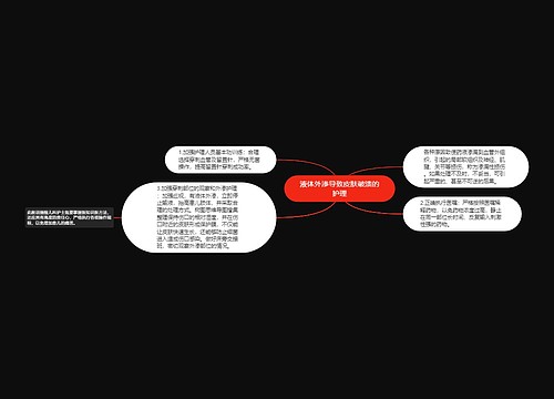 液体外渗导致皮肤破溃的护理