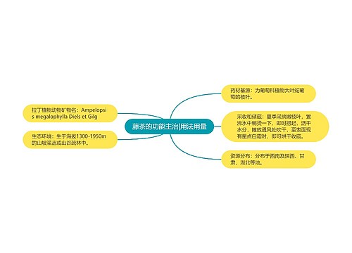 藤茶的功能主治|用法用量