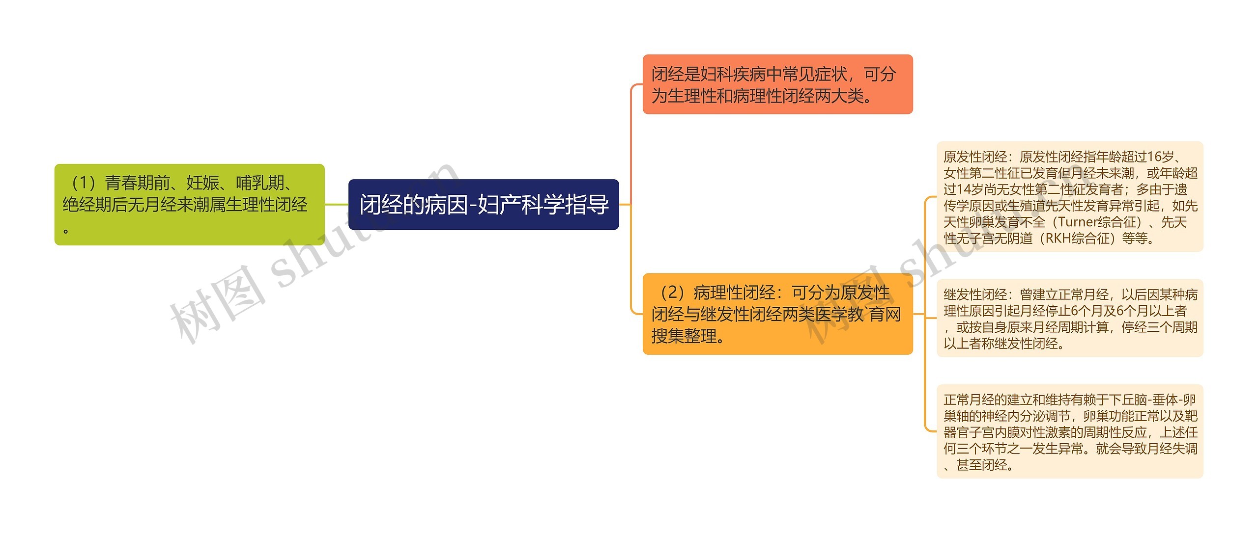 闭经的病因-妇产科学指导