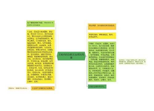 文蛤肉的功能主治|用法用量