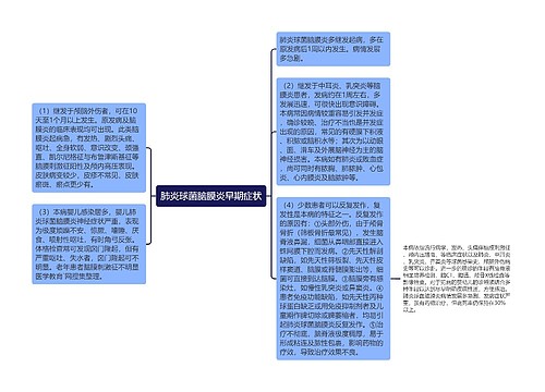 肺炎球菌脑膜炎早期症状