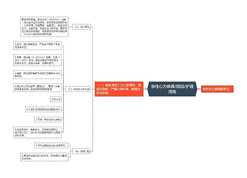 急性心力衰竭/病因/护理措施