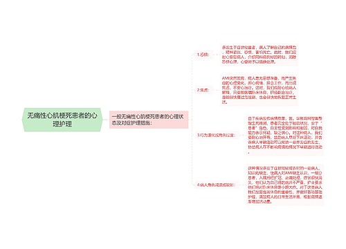 无痛性心肌梗死患者的心理护理