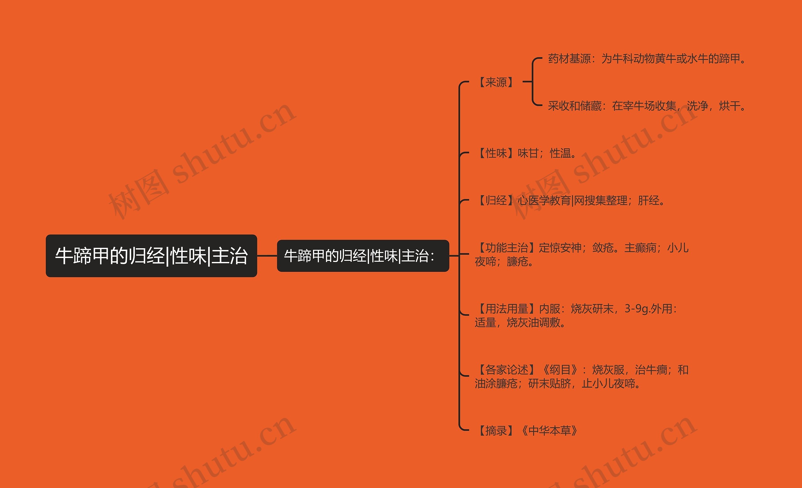 牛蹄甲的归经|性味|主治 牛蹄甲的归经|性味|主治
