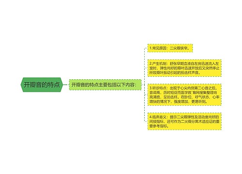 开瓣音的特点