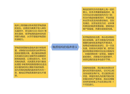 釉质结构的临床意义