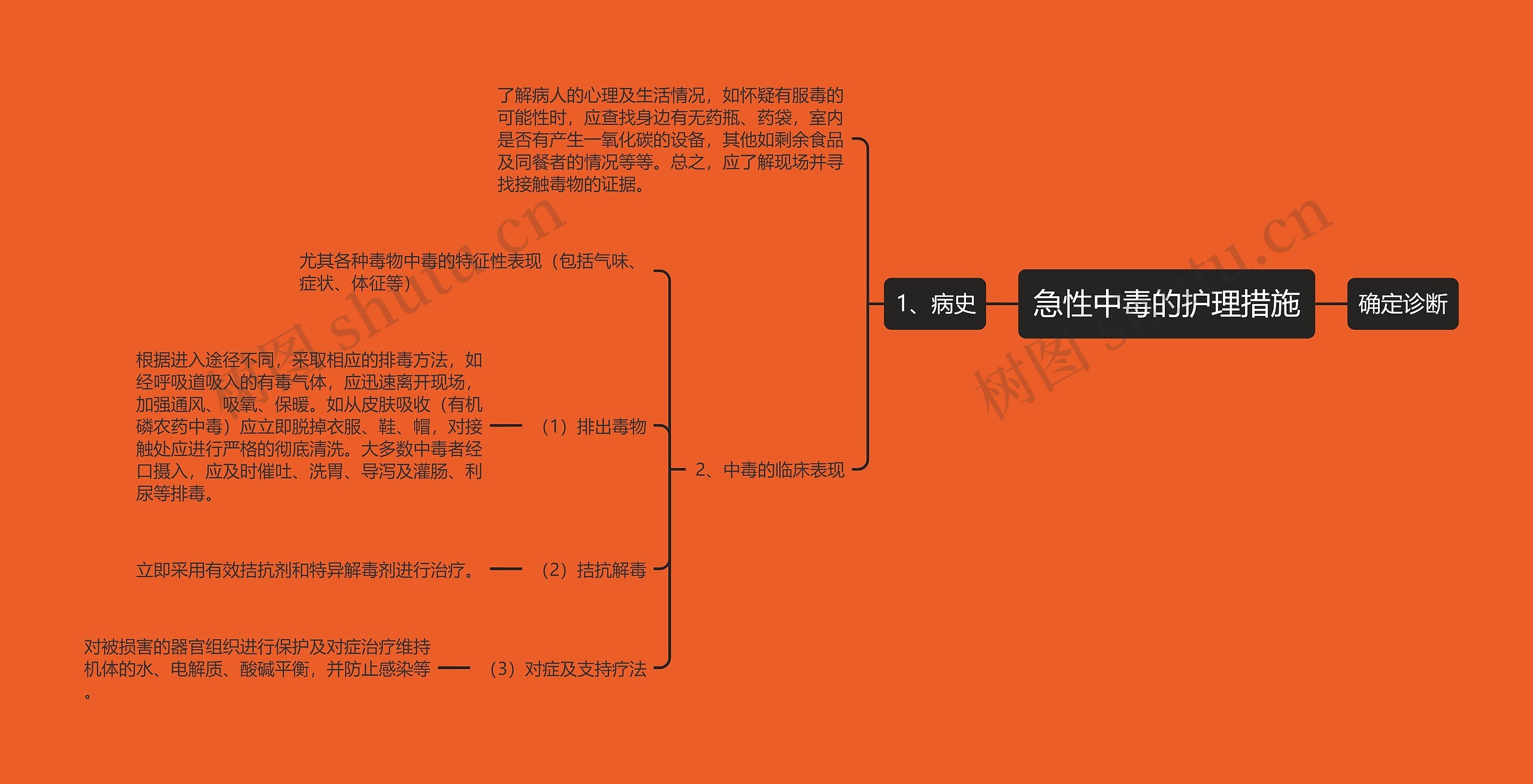 急性中毒的护理措施