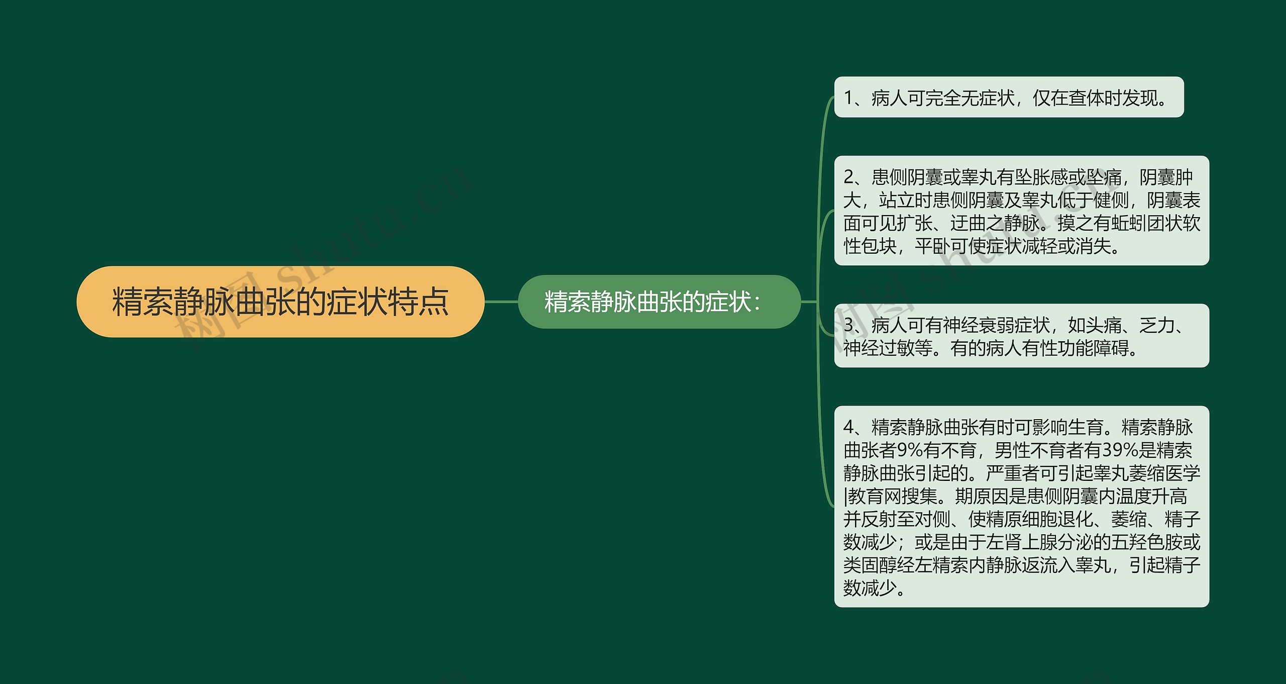 精索静脉曲张的症状特点 精索静脉曲张的症状特点