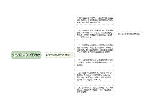 尖锐湿疣的中医治疗