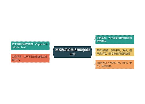 野香橼花的用法用量|功能主治