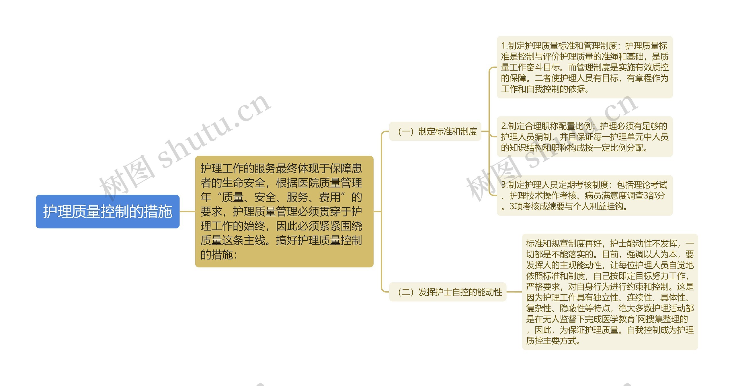 护理质量控制的措施思维导图